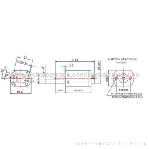 Micro DC motor with NdFeB Magnet for toys